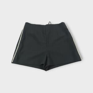 New Without Tags - Women's Zara Basic Black Beaded Shorts Size Medium